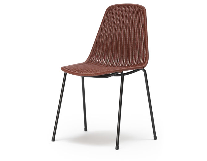 Basket chair – outdoor stacking chair by Gian Franco Legler